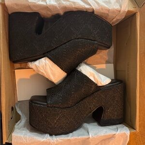Matisse Black Platforms Anthropology